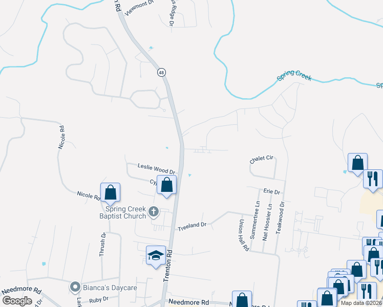 map of restaurants, bars, coffee shops, grocery stores, and more near 398 Mcgee Court in Clarksville