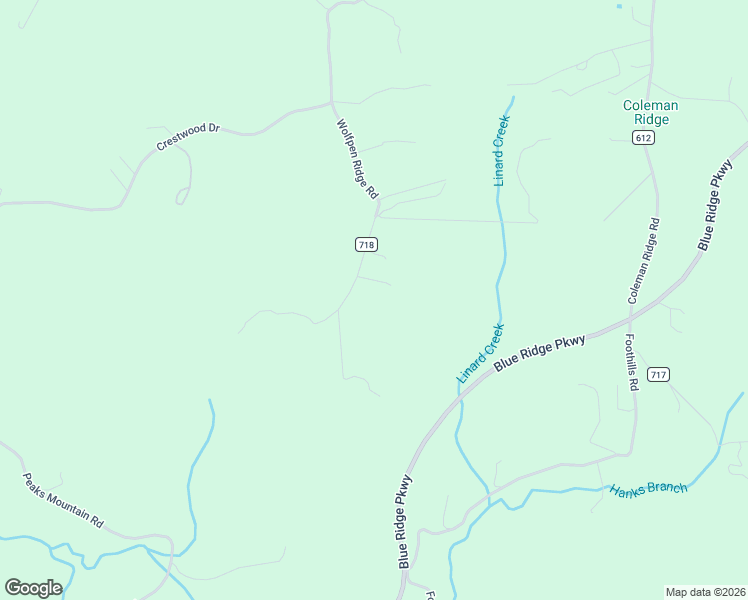 map of restaurants, bars, coffee shops, grocery stores, and more near Wooden Bridge Road in Galax