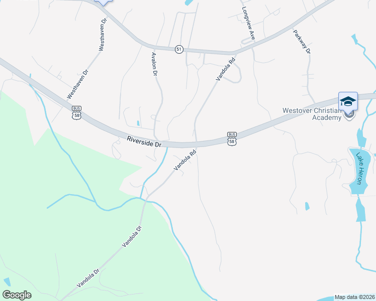 map of restaurants, bars, coffee shops, grocery stores, and more near 71 Vandola Road in Danville