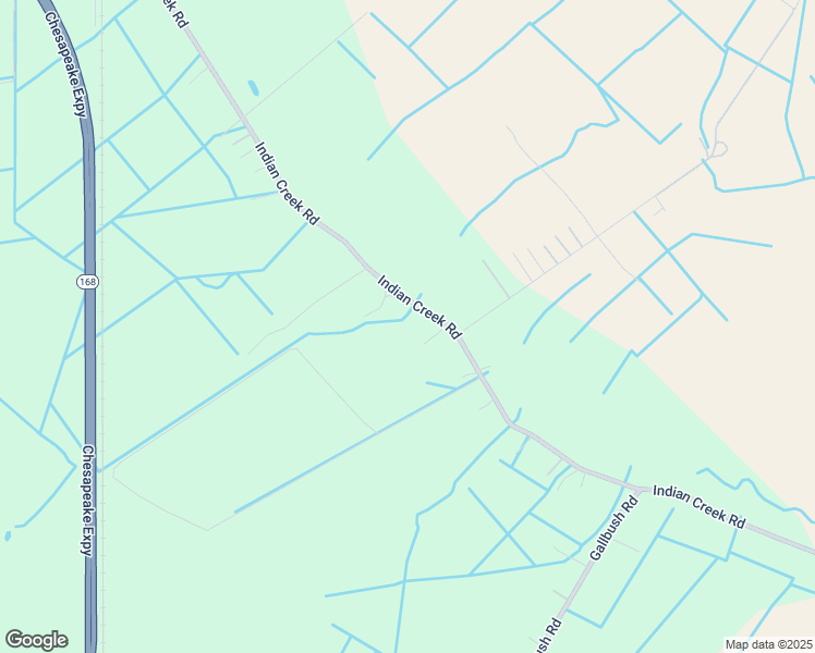 map of restaurants, bars, coffee shops, grocery stores, and more near 937 Indian Creek Road in Chesapeake