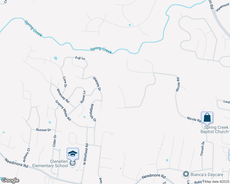 map of restaurants, bars, coffee shops, grocery stores, and more near 3150 High Lea Road in Clarksville