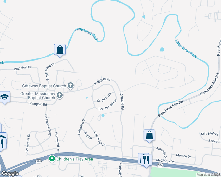 map of restaurants, bars, coffee shops, grocery stores, and more near 511 Brentwood Circle in Clarksville