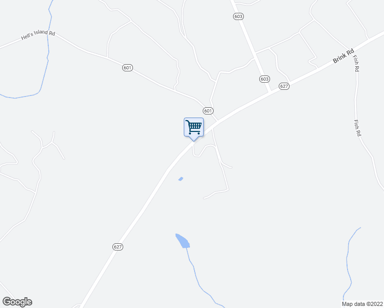 map of restaurants, bars, coffee shops, grocery stores, and more near 10578 Brink Road in Emporia