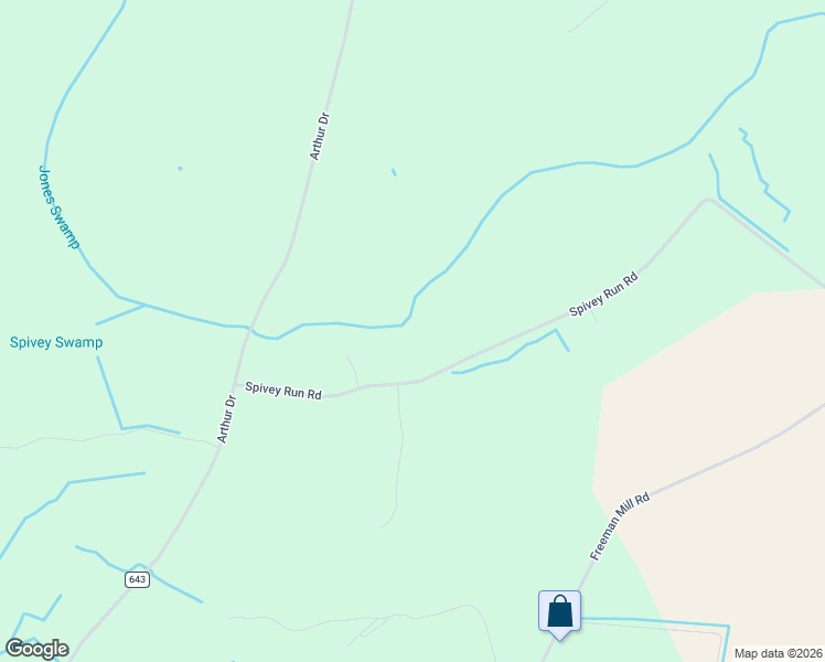 map of restaurants, bars, coffee shops, grocery stores, and more near 5895 Spivey Run Road in Suffolk