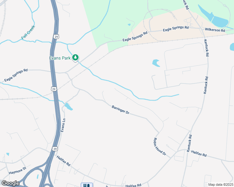 map of restaurants, bars, coffee shops, grocery stores, and more near 2303 Robin Hood Drive in Danville