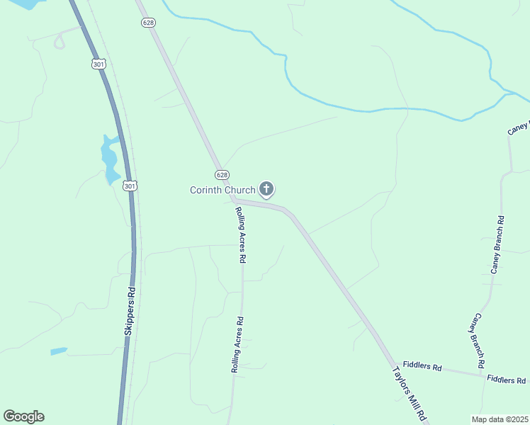 map of restaurants, bars, coffee shops, grocery stores, and more near 91 Taylors Mill Road in Emporia
