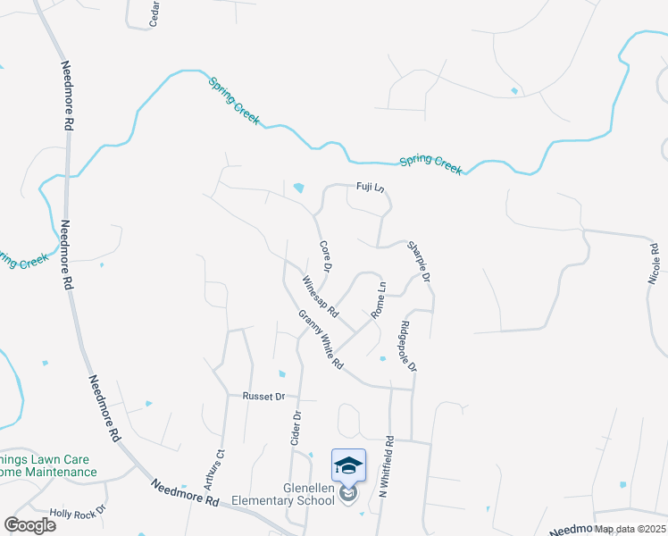map of restaurants, bars, coffee shops, grocery stores, and more near 2924 Core Drive in Clarksville