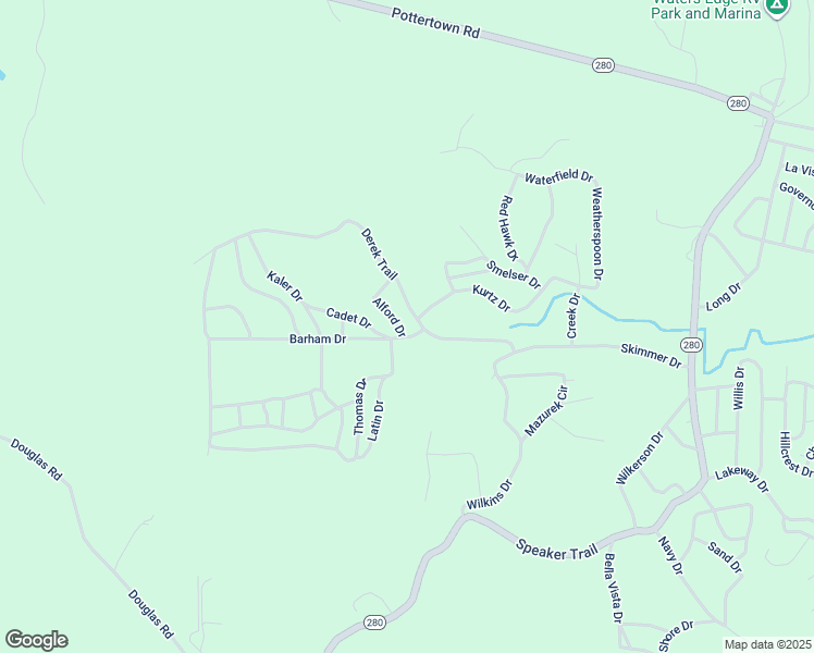 map of restaurants, bars, coffee shops, grocery stores, and more near 2 Alford Drive in Murray