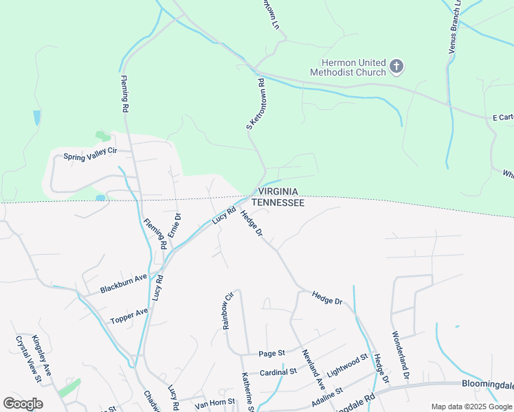 map of restaurants, bars, coffee shops, grocery stores, and more near 737 Hedge Dr in Kingsport