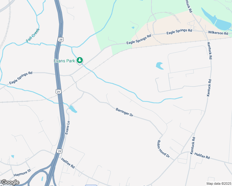map of restaurants, bars, coffee shops, grocery stores, and more near Robin Hood Drive in Danville