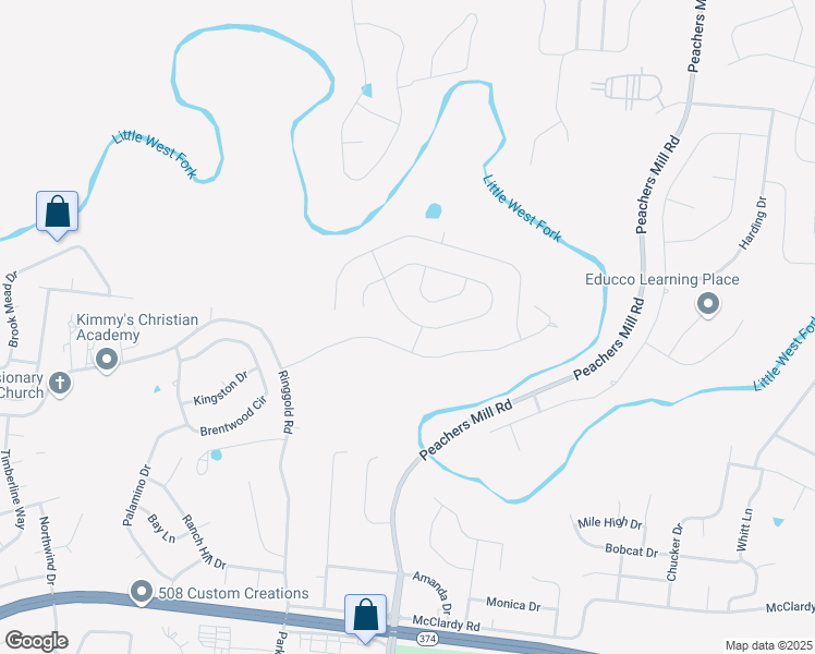 map of restaurants, bars, coffee shops, grocery stores, and more near 1096 Castlerock Drive in Clarksville