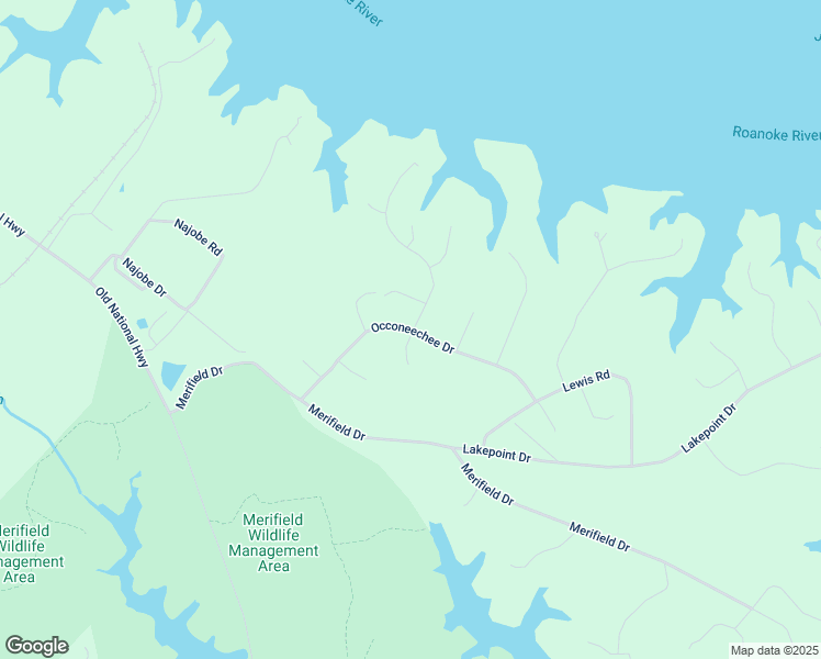 map of restaurants, bars, coffee shops, grocery stores, and more near 303 Occoneechee Drive in Clarksville