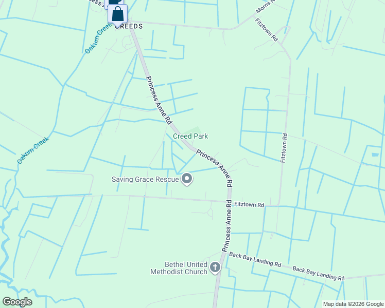 map of restaurants, bars, coffee shops, grocery stores, and more near 533 Princess Anne Road in Virginia Beach