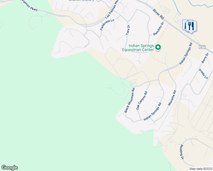 map of restaurants, bars, coffee shops, grocery stores, and more near 270 River Road in Salinas