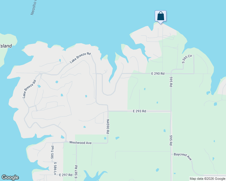 map of restaurants, bars, coffee shops, grocery stores, and more near 4968 Lighthouse Springs Drive in Grove