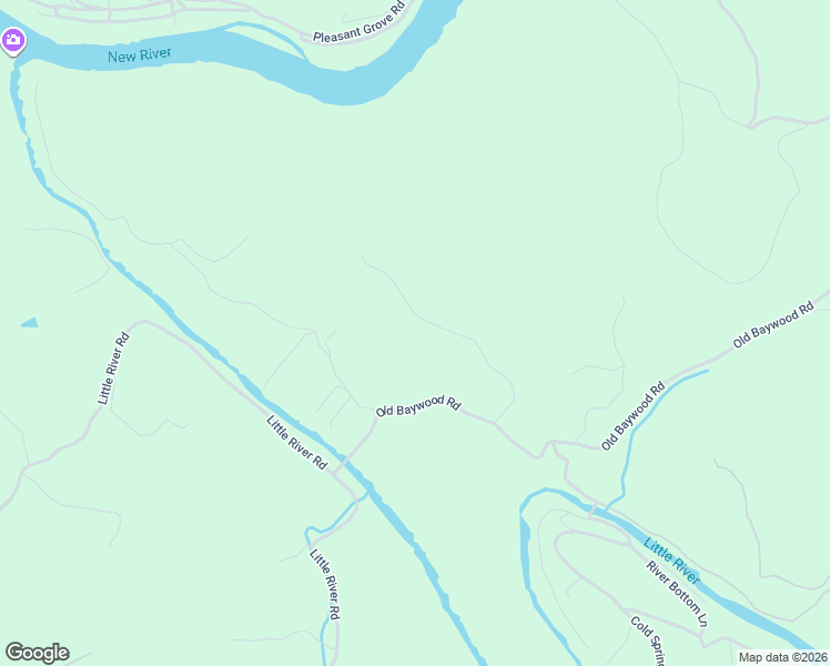 map of restaurants, bars, coffee shops, grocery stores, and more near 174 Waterfront Lane in Galax