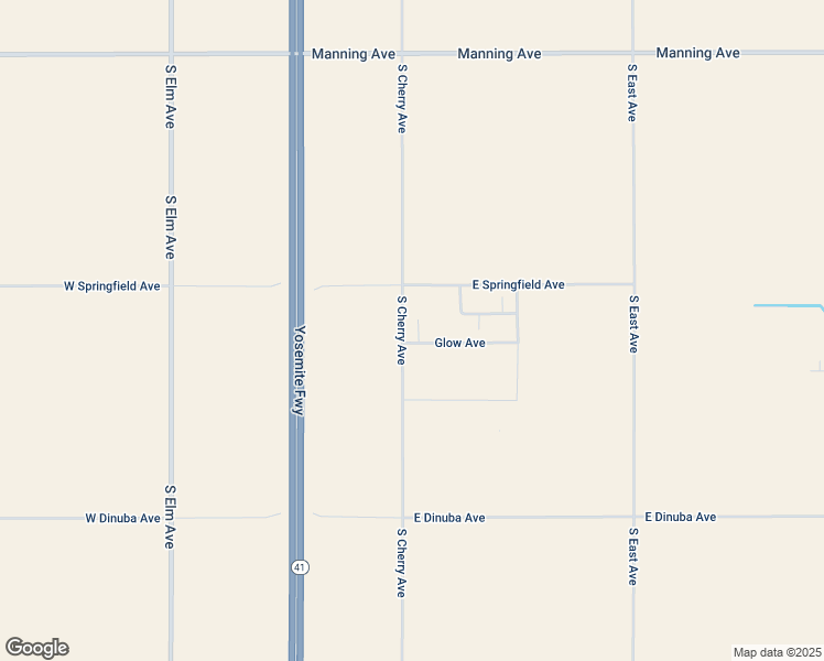map of restaurants, bars, coffee shops, grocery stores, and more near 9528 South Cherry Avenue in Fresno