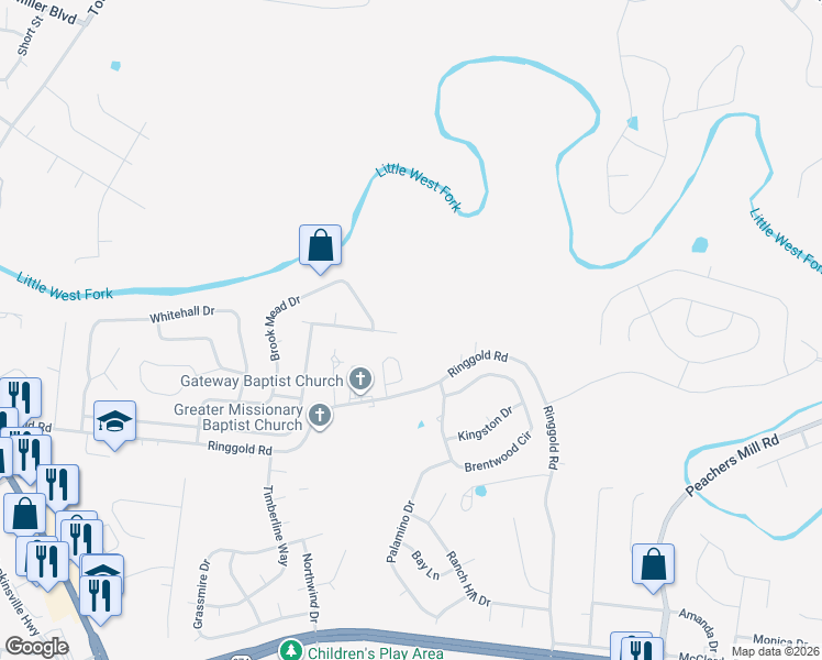 map of restaurants, bars, coffee shops, grocery stores, and more near 210 Sarah Elizabeth Drive in Clarksville