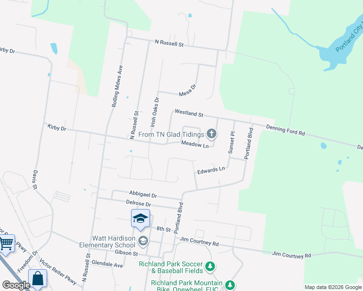map of restaurants, bars, coffee shops, grocery stores, and more near 201 Meadow Lane in Portland