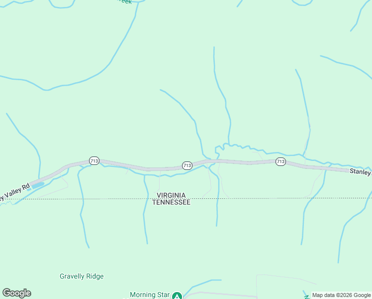 map of restaurants, bars, coffee shops, grocery stores, and more near State Route 713 in Gate City