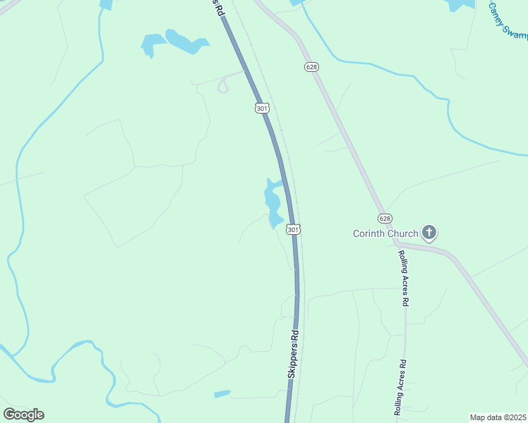 map of restaurants, bars, coffee shops, grocery stores, and more near 6301 Skippers Road in Emporia