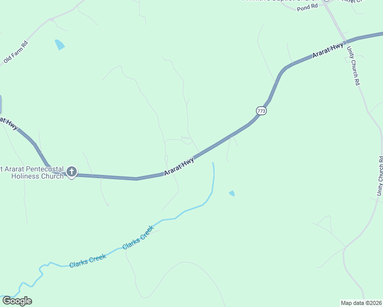 map of restaurants, bars, coffee shops, grocery stores, and more near 6425 Ararat Highway in Ararat