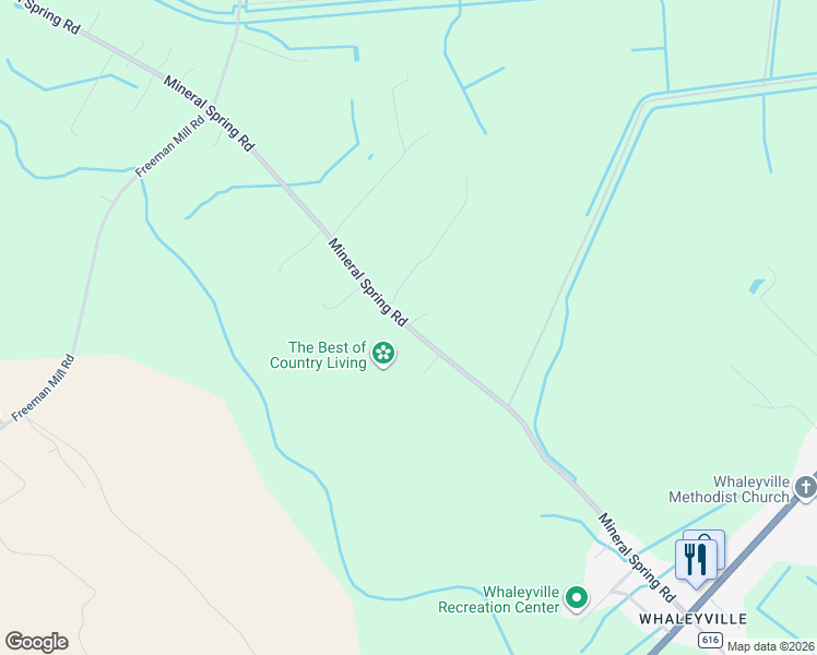 map of restaurants, bars, coffee shops, grocery stores, and more near 5070 County Road 616 in Suffolk