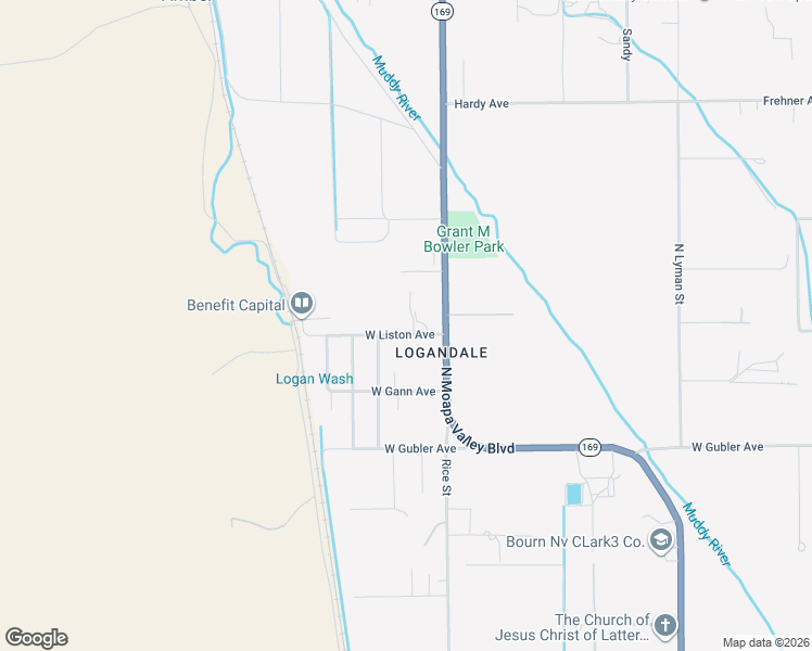 map of restaurants, bars, coffee shops, grocery stores, and more near 1990 West Liston Avenue in Moapa Valley