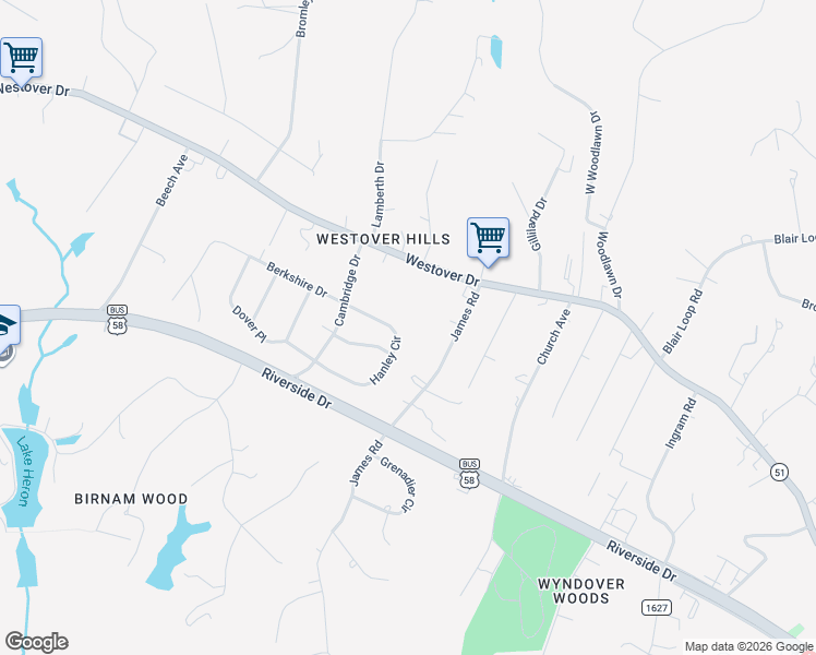 map of restaurants, bars, coffee shops, grocery stores, and more near 350-398 Hanley Circle in Danville