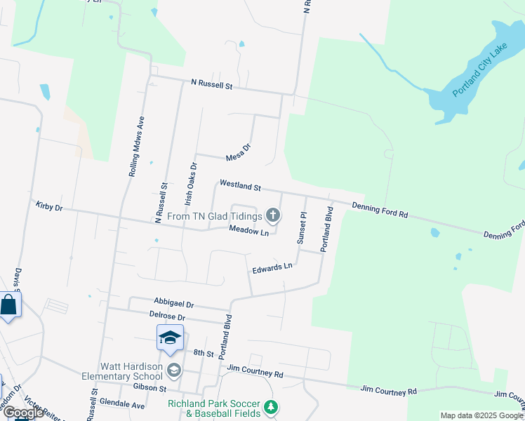map of restaurants, bars, coffee shops, grocery stores, and more near 122 Circle Drive in Portland