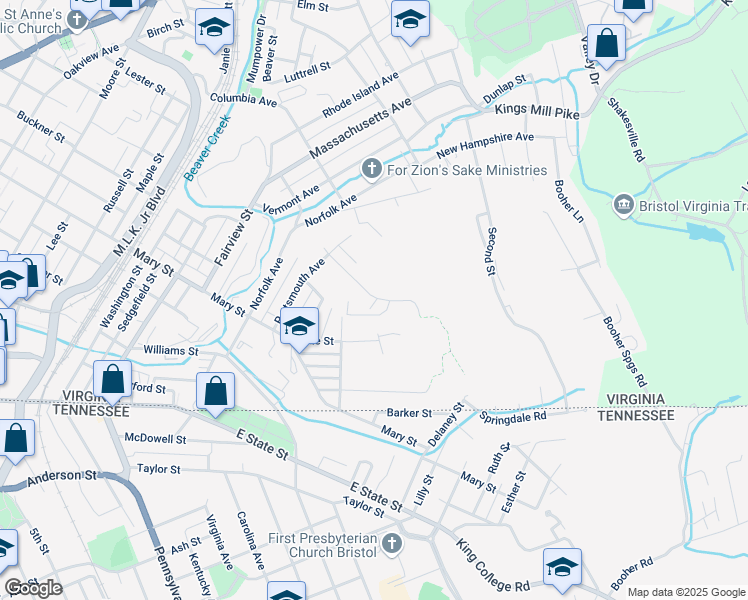 map of restaurants, bars, coffee shops, grocery stores, and more near 1198 Corporation Street in Bristol