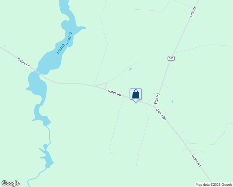 map of restaurants, bars, coffee shops, grocery stores, and more near 8397 County Road 666 in Suffolk