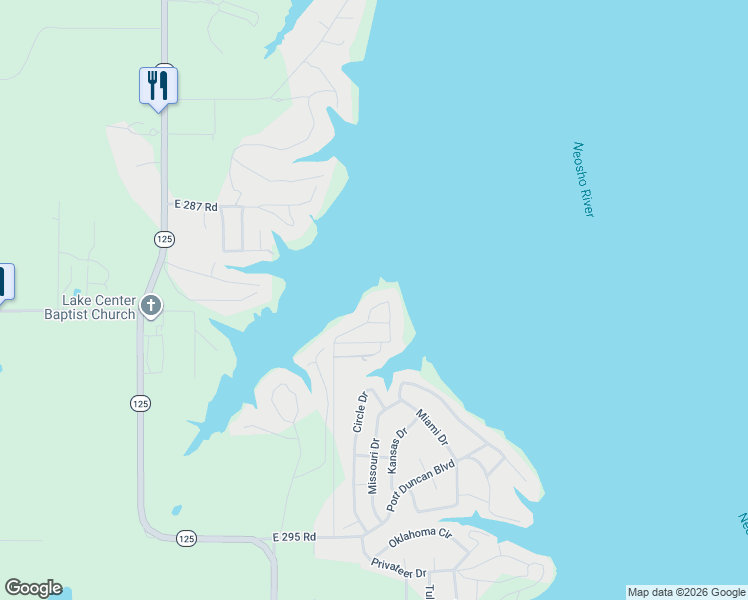 map of restaurants, bars, coffee shops, grocery stores, and more near 28871 South 563 Road in Afton