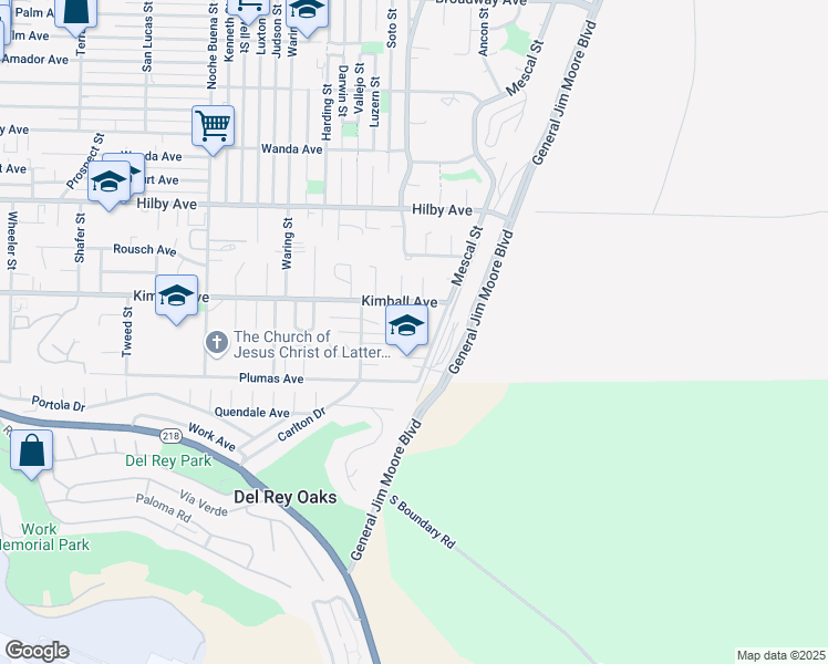 map of restaurants, bars, coffee shops, grocery stores, and more near 1620 Kimball Avenue in Seaside
