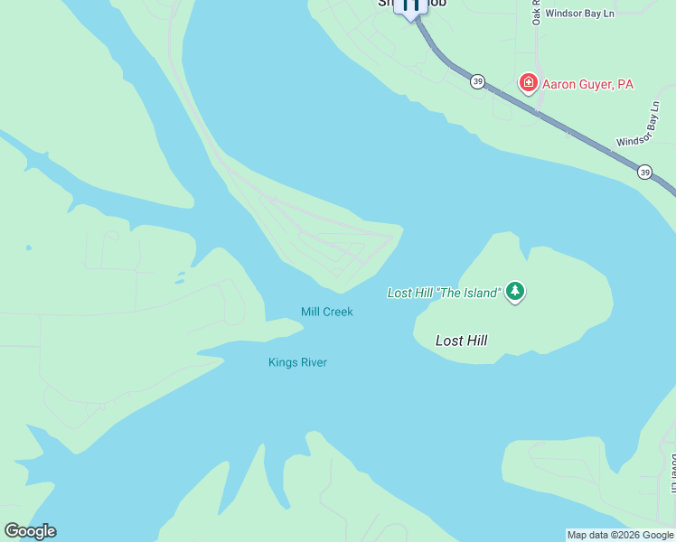 map of restaurants, bars, coffee shops, grocery stores, and more near 25300-25398 Riverside Lane in Shell Knob