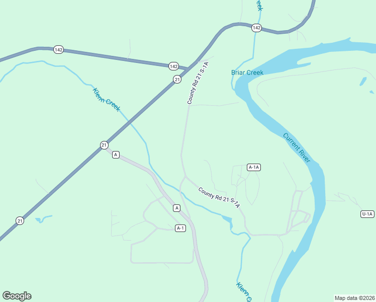 map of restaurants, bars, coffee shops, grocery stores, and more near County Road 21 S-1 in Doniphan