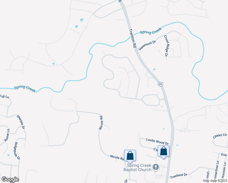 map of restaurants, bars, coffee shops, grocery stores, and more near 502 Winding Bluff Way in Clarksville