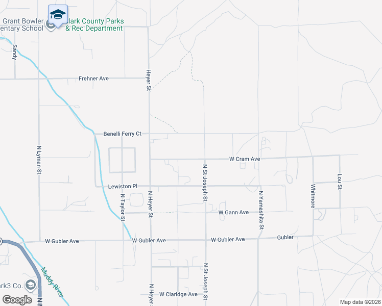 map of restaurants, bars, coffee shops, grocery stores, and more near 940 West Cram Avenue in Moapa Valley