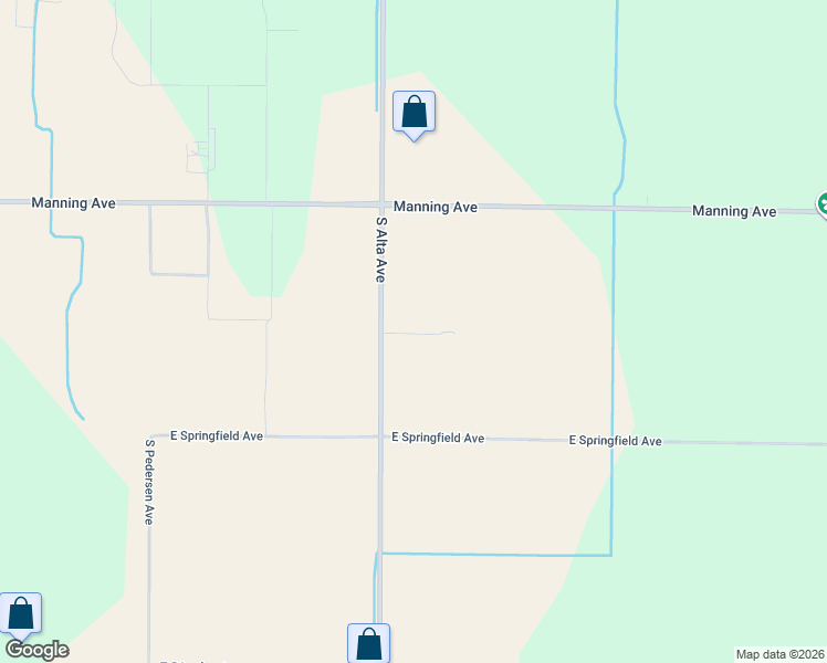 map of restaurants, bars, coffee shops, grocery stores, and more near 9234 South Alta Avenue in Reedley