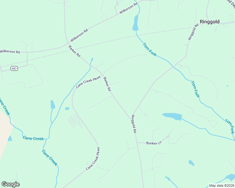 map of restaurants, bars, coffee shops, grocery stores, and more near 1773 Barker Road in Ringgold