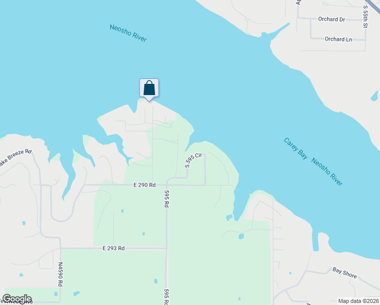 map of restaurants, bars, coffee shops, grocery stores, and more near 28860 South 595 Circle in Grove