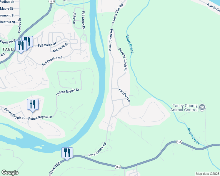 map of restaurants, bars, coffee shops, grocery stores, and more near 548 Iowa Colony Road in Hollister