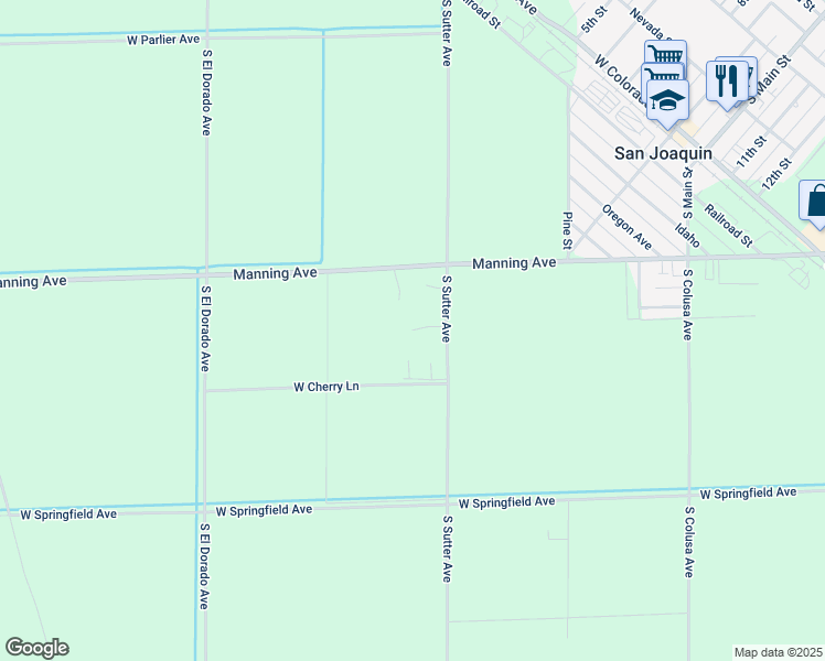 map of restaurants, bars, coffee shops, grocery stores, and more near 22701 Davidson Drive in San Joaquin