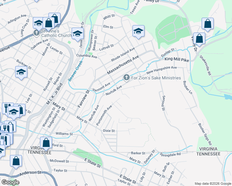 map of restaurants, bars, coffee shops, grocery stores, and more near Heather Road in Bristol