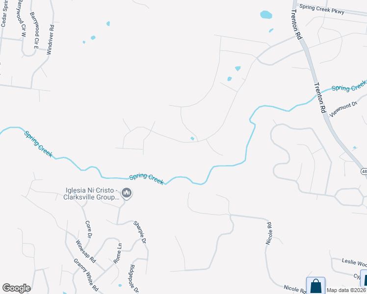 map of restaurants, bars, coffee shops, grocery stores, and more near 3101 Timberdale Drive in Clarksville