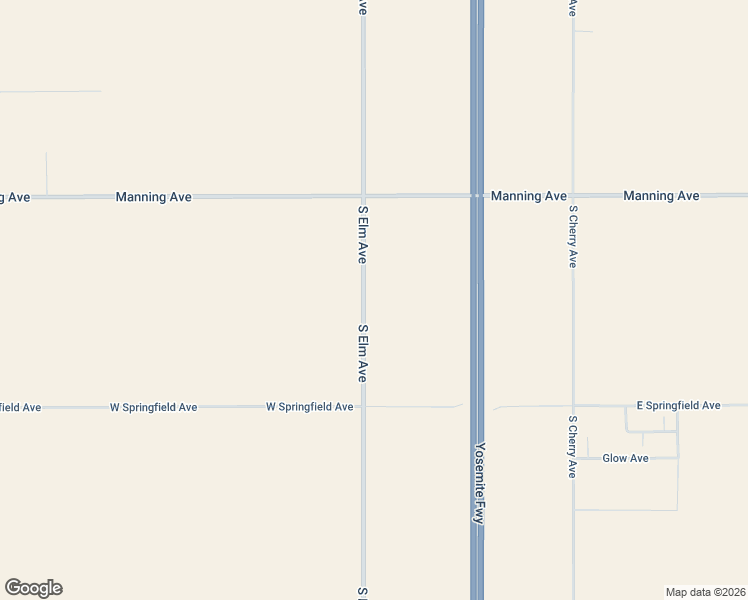 map of restaurants, bars, coffee shops, grocery stores, and more near 9250 S Elm Ave in Fresno