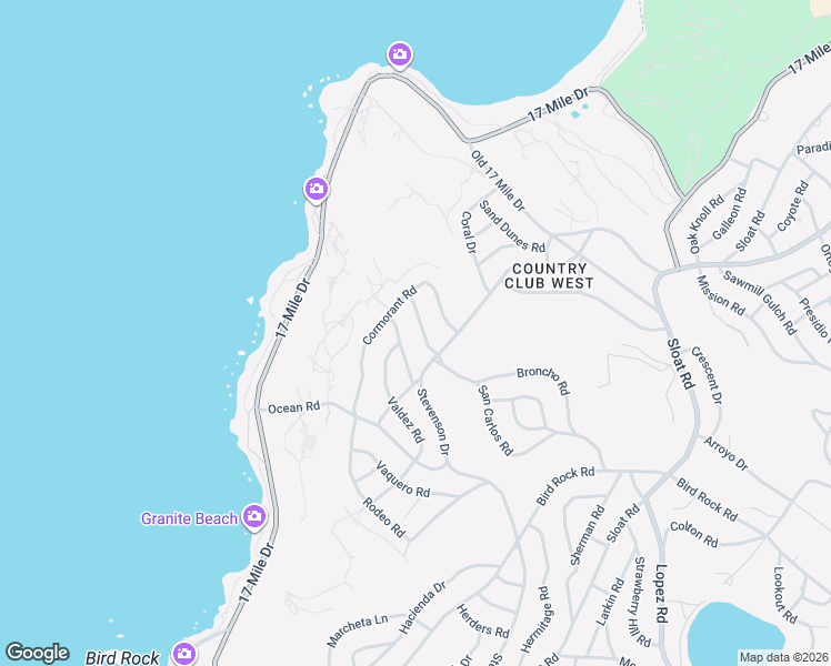 map of restaurants, bars, coffee shops, grocery stores, and more near 978 Pioneer Road in Del Monte Forest