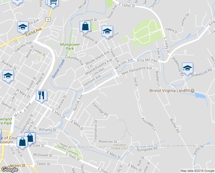map of restaurants, bars, coffee shops, grocery stores, and more near Heather Road in Bristol
