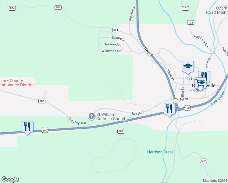 map of restaurants, bars, coffee shops, grocery stores, and more near in Gainesville