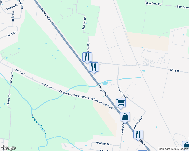 map of restaurants, bars, coffee shops, grocery stores, and more near 819 Tennessee 109 in Portland